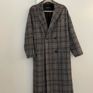 Madewell Plaid Oversized Coat